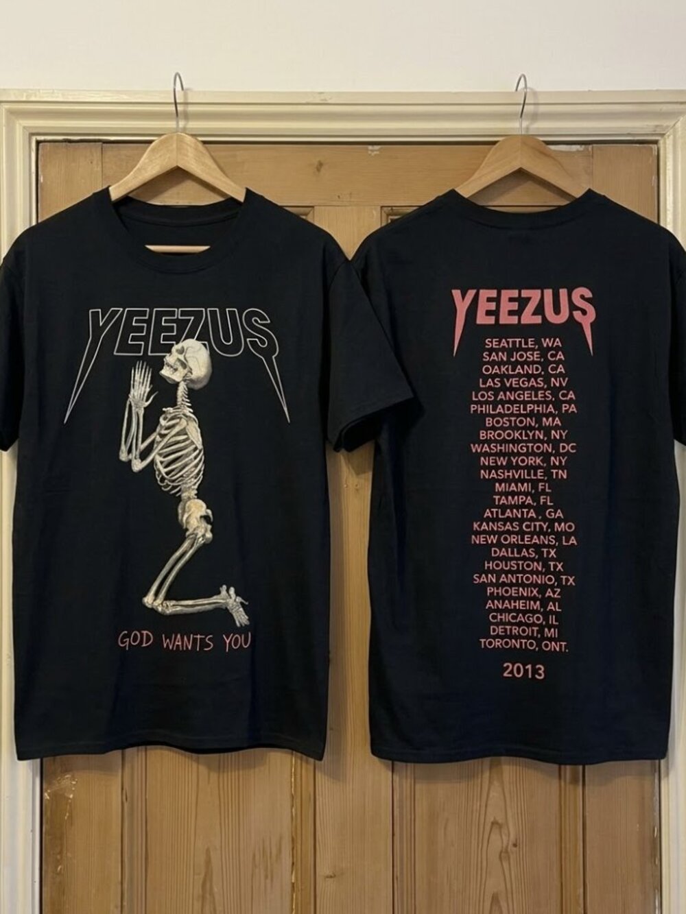 Kanye West 2013 Yeezus Tour God Wants You T-shirt